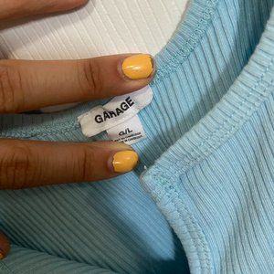 Blue Garage Notch Tank